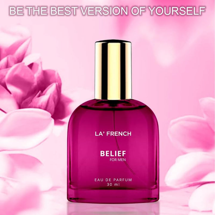 Belief Perfume for Men 30ml | Long Lasting Fresh Woody Aromatic Fragrance | Premium Eau De Parfum | Confident & Inspiring Daily Wear Scent