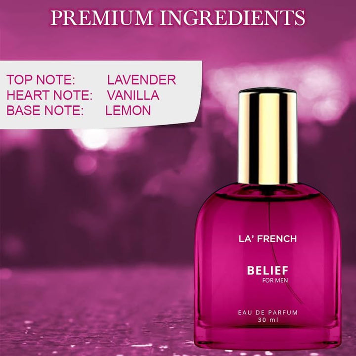Belief Perfume for Men 30ml | Long Lasting Fresh Woody Aromatic Fragrance | Premium Eau De Parfum | Confident & Inspiring Daily Wear Scent