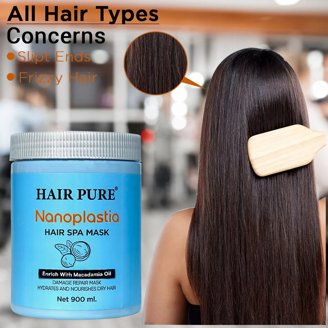 Nanoplastic Hair Mask 900ml - Hair Nanoplastia Mask Treatment For Deep Conditioning, Smooth And Tangle Free Hair