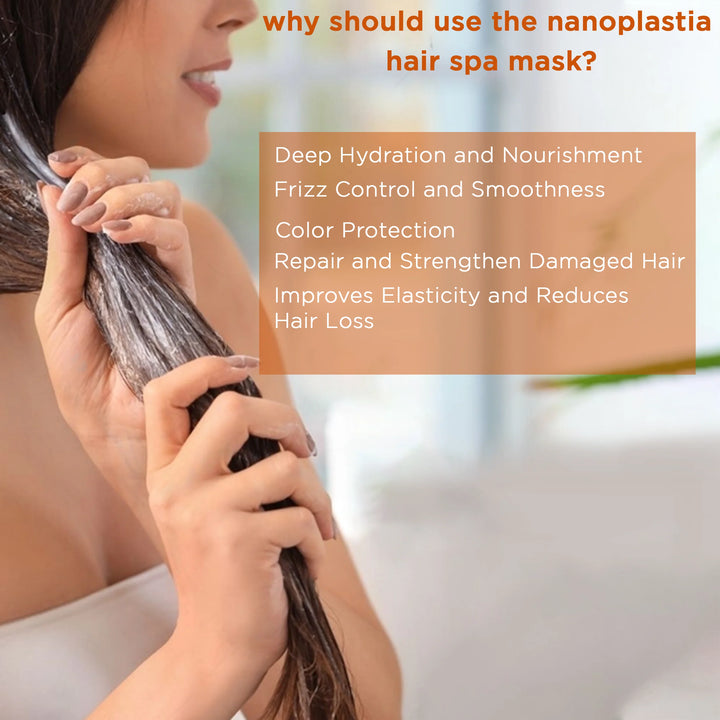 Nanoplastic Hair Mask 900ml - Hair Nanoplastia Mask Treatment For Deep Conditioning, Smooth And Tangle Free Hair