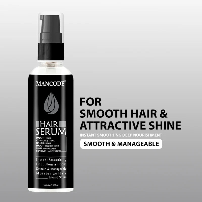 Hair Polishing & Smoothening Serum 100ml  | Silky Smooth Hair Serum for Men & Women | Anti-Frizz Shine Serum | Lightweight Hair Styling & Nourishing Serum