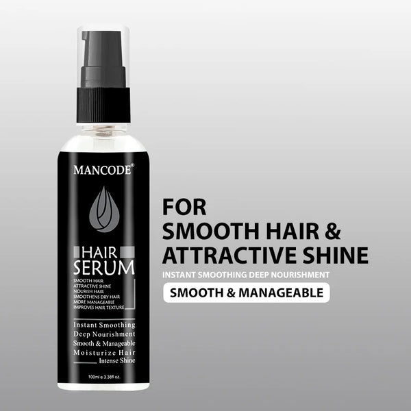 Hair Polishing & Smoothening Serum 100ml  | Silky Smooth Hair Serum for Men & Women | Anti-Frizz Shine Serum | Lightweight Hair Styling & Nourishing Serum