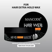 Spider Web Hair Wax 100ml | Strong Hold Matte Finish Hair Wax for Men | Long Lasting Styling Wax | Textured & Messy Hairstyle