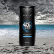 Hydro Wash 3 in 1 450ml | Face Wash + Body Wash + Shampoo for Men | Hydrating All-in-One Cleanser | Long Lasting Freshness & Deep Cleansing