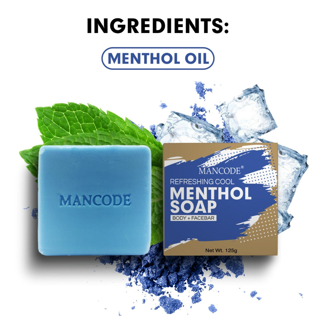 Ice Fresh Menthol Soap Combo Pack of 3 | Long-Lasting Cooling, Oil Control & Skin Revitalizing Bath Bar