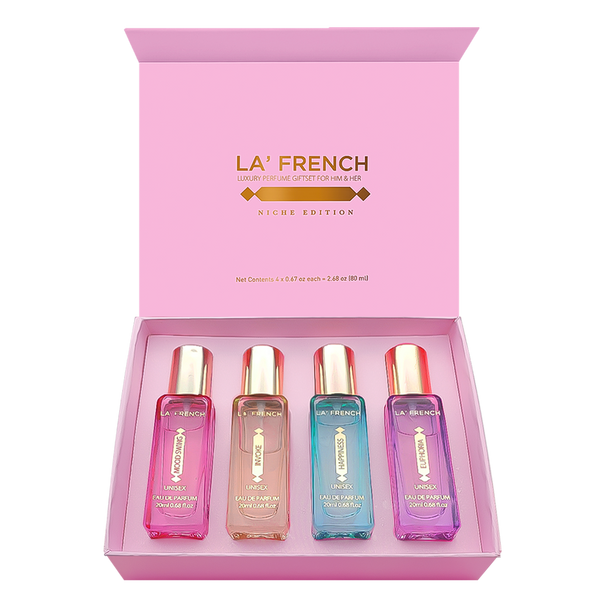 Niche Edition Luxury Perfume Gift Set 4x20ml | Euphoria, Mood Swing, Happiness & Invoke | Long-Lasting Eau De Parfum Gift Set