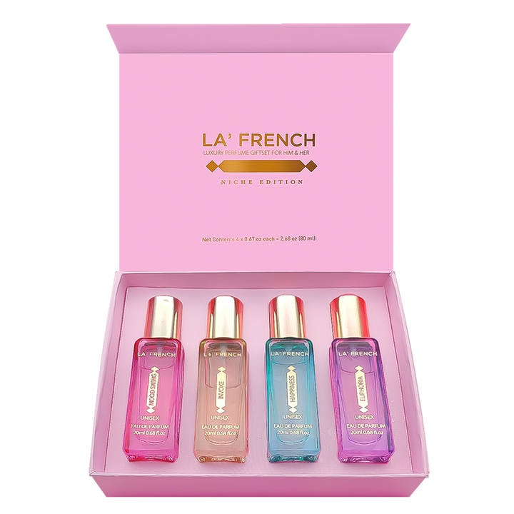 Niche Edition Luxury Perfume Gift Set 4x20ml | Euphoria, Mood Swing, Happiness & Invoke | Long-Lasting Eau De Parfum Gift Set