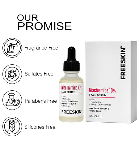 Niacinamide 10% Face Serum 30ml | Oil Control & Pore Minimizing Serum with Zinc | Brightening, Acne & Blemish Repair Serum for All Skin Types promises