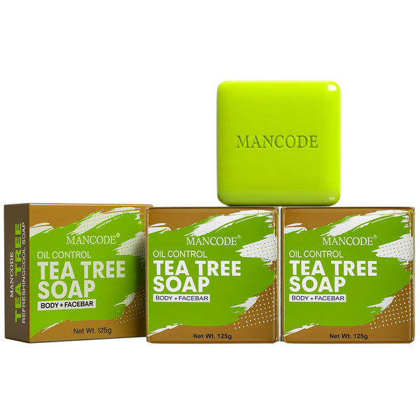 Purifying Tea Tree Soap Combo Pack of 3 | Anti-Acne, Oil Balancing & Skin Detox Bath Bar