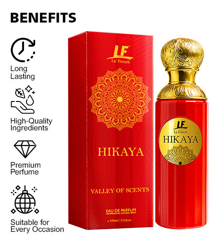 Hikaya Valley of Scents | Unisex Perfume-100ml | Long-Lasting Perfume Men & Women | Premium Luxury Perfume | Elegant & Sophisticated Scent promises