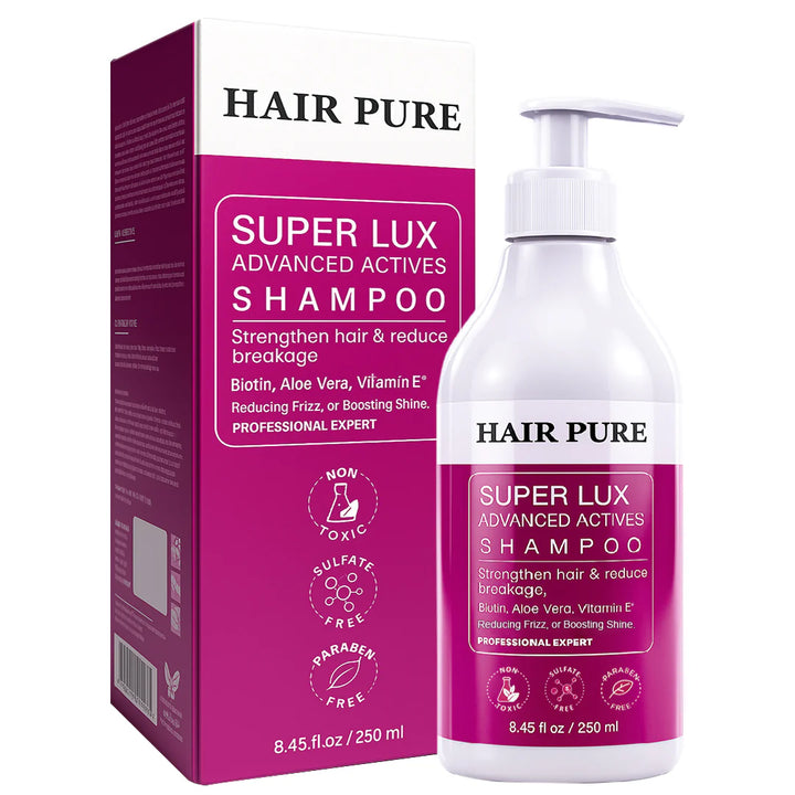 Super Lux Shampoo 250ml | Biotin, Aloe Vera & Vitamin E Shampoo for Healthy & Smooth Hair