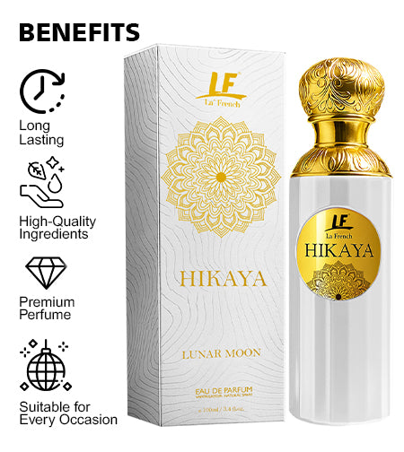 Hikaya Lunar Moon Perfume 100ml | Premium Unisex Fragrance | Long-Lasting Luxury Scent for Men & Women | Elegant Daily & Special Occasion Perfume promises